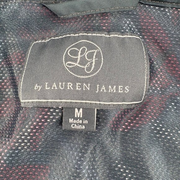 Lauren James Womens Medium Multicolor Tropical Print Pullover Jacket Windbreaker - Picture 2 of 4